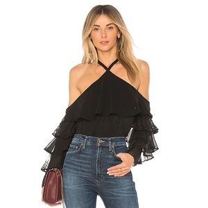 L'Academie Black Bridget Blouse